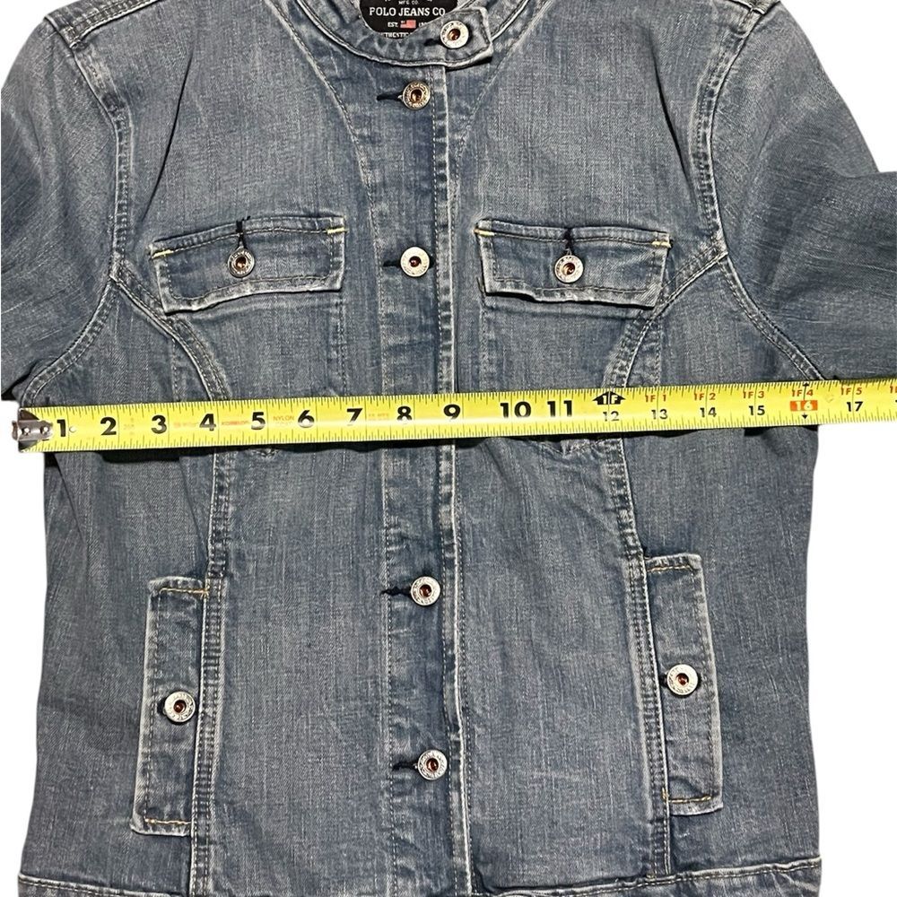 Ralph Lauren Women’s Jean Jacket Stretch Natalie Large - Picture 6 of 10